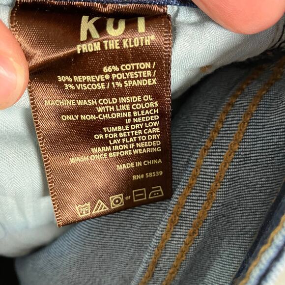 Kut from the Kloth‎ High Rise Boyfriend Shorts Women’s Size 4 Dark Wash Denim - Picture 13 of 16